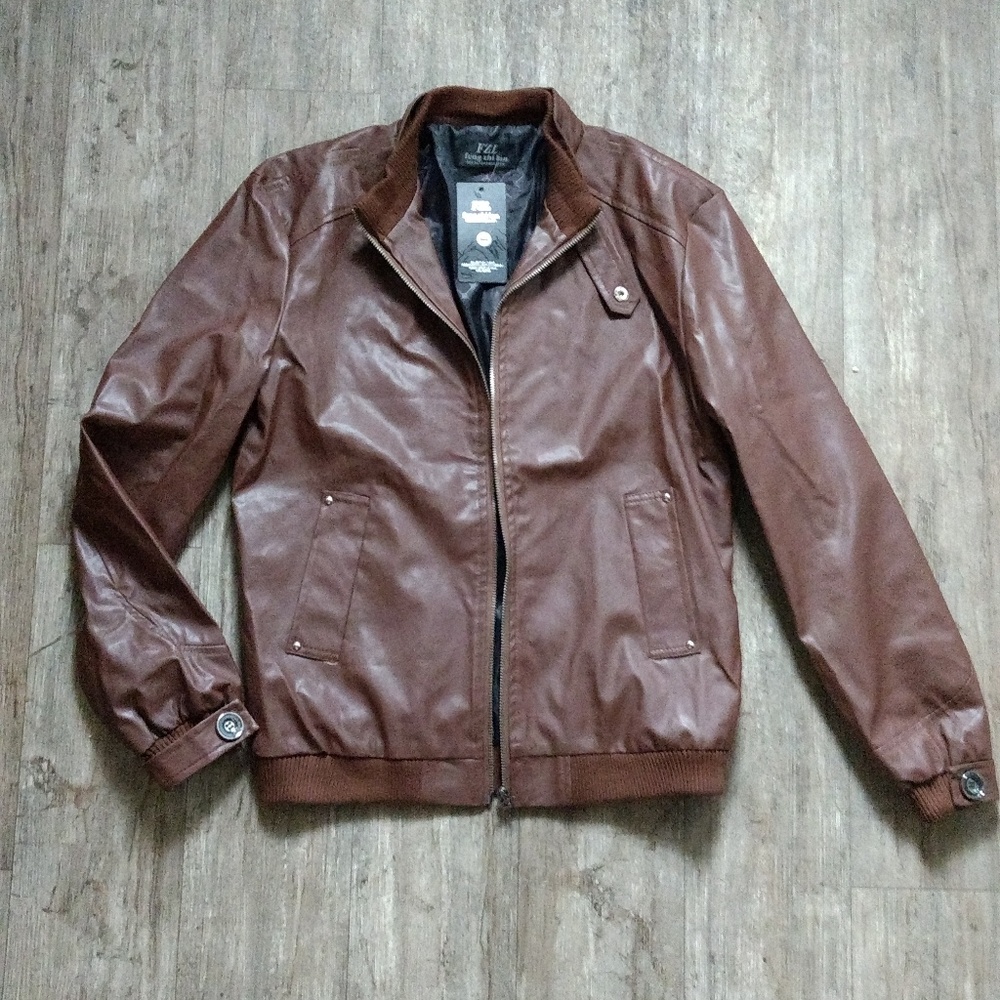 Faux leather jacket FZL size L